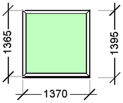 IVAPER GRAU 62: Окно, Ivaper 62 мм (В), Без фурнитуры, 1330х1960, Белый, Белый