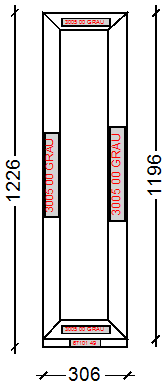 IVAPER 70 класс В: Окно, Ivaper 70 мм (В), Без фурнитуры, 905х662, Белый, Белый