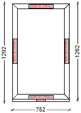 IVAPER GRAU 62: Окно, Ivaper 62 мм (В), Без фурнитуры, 1262х752, Белый, Белый