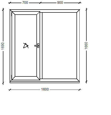 ПластКом СТАНДАРТ: Окно, Ivaper 62 мм, Siegenia Titan, 1410х1500, Белый, Белый