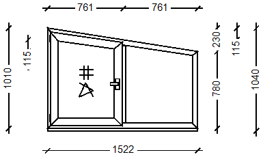IVAPER 70 класс В: Окно, Ivaper 70 мм (В), Roto NX, 1010х1522, Белый, Белый